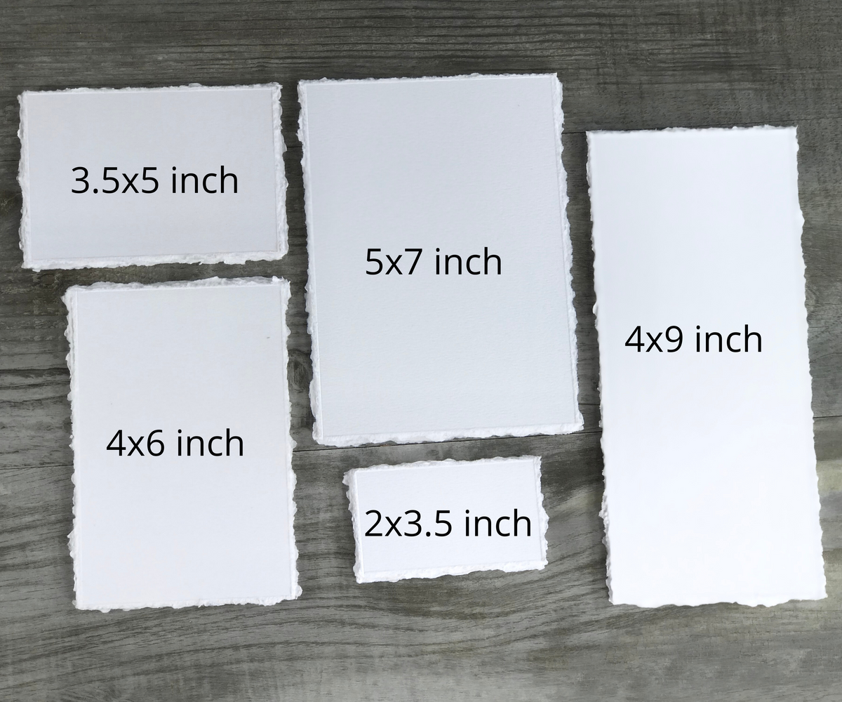 Blank Deckled Edge Paper