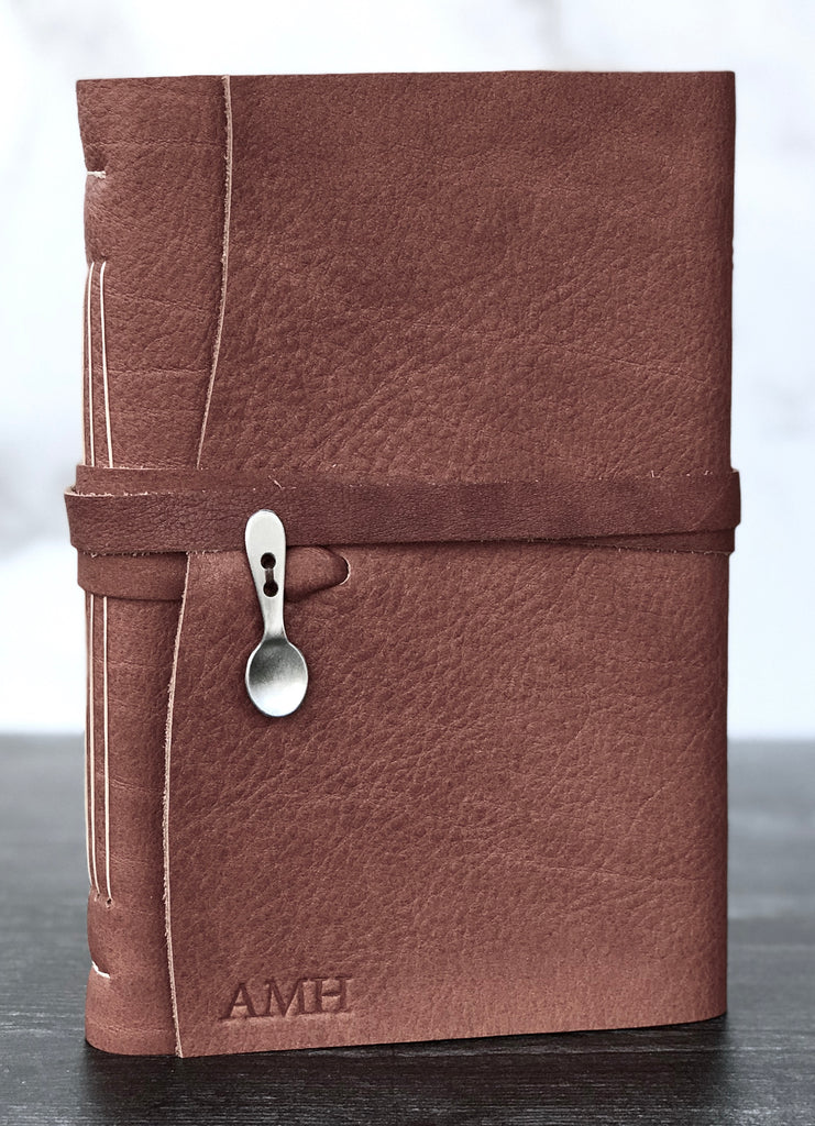 Personalized Leather Recipe Book