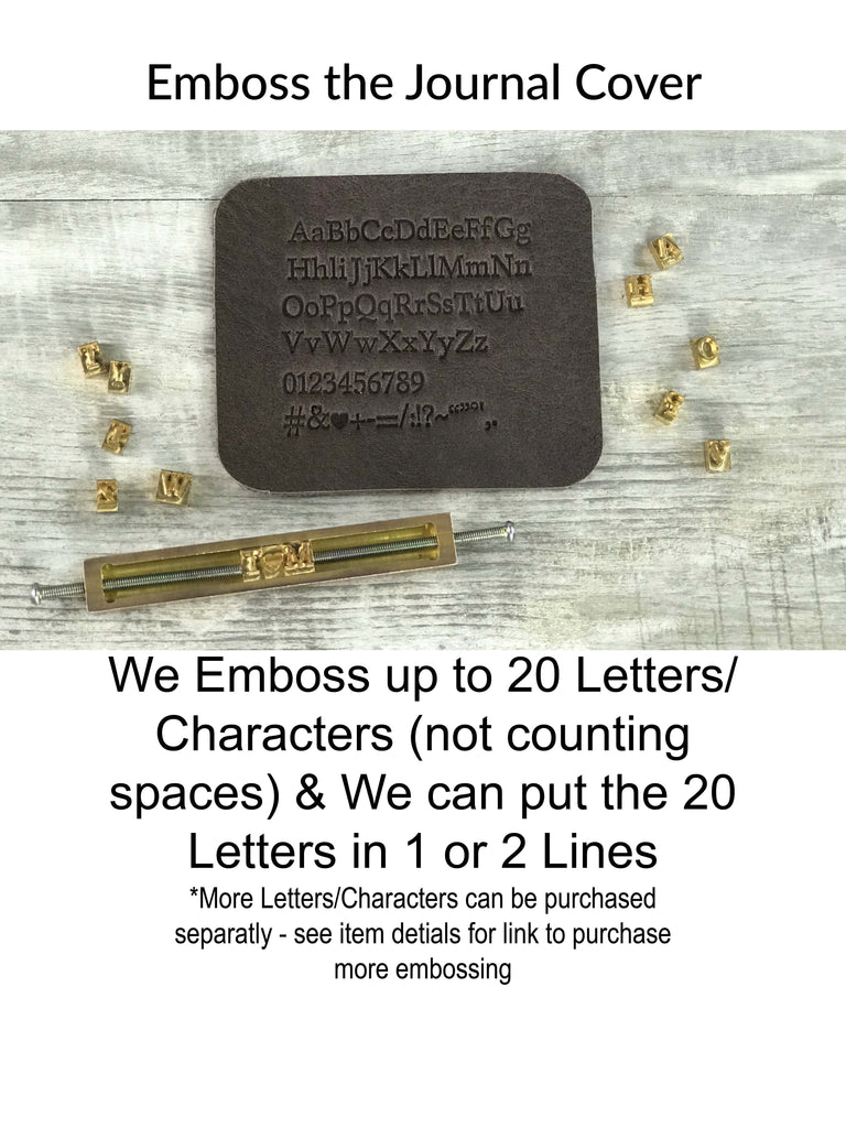 Embossing for Leather Journals