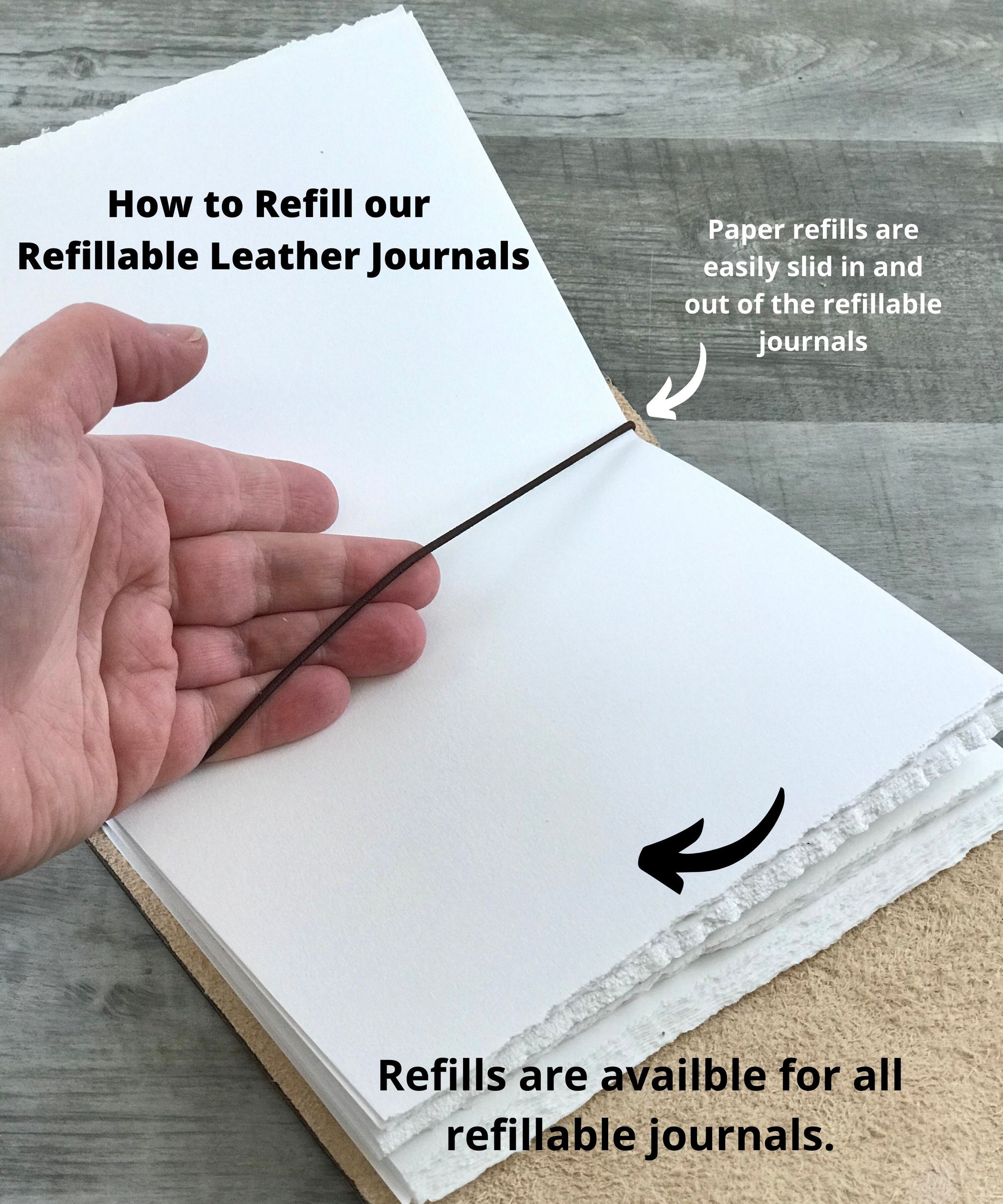 Paper Refill for Refillable Leather Journals – Leather and Earth Co