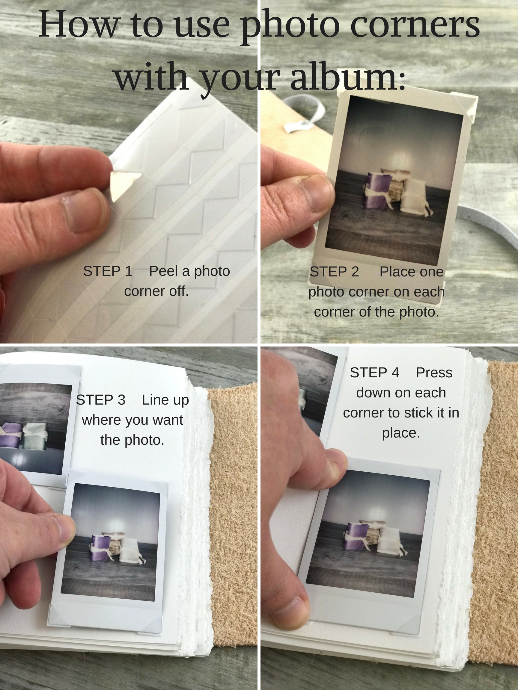 Photo Corners for Photographys – Leather and Earth Co