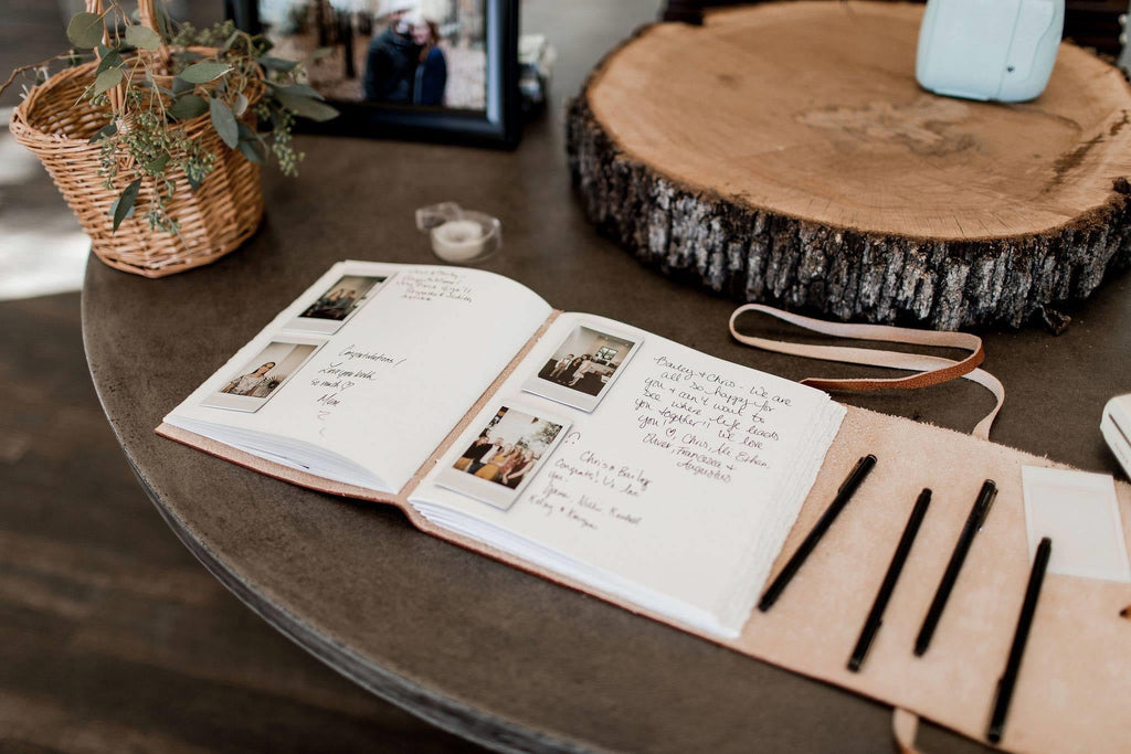 Personalized wedding guest books