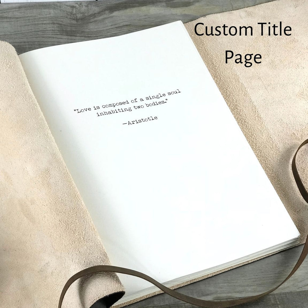 Personalized printed first page title page